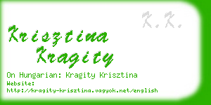 krisztina kragity business card